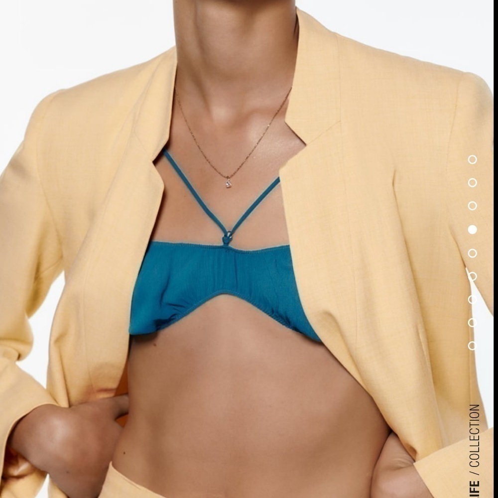 Zara Basic Inverted Lapel Blazer - Picture 4 of 14